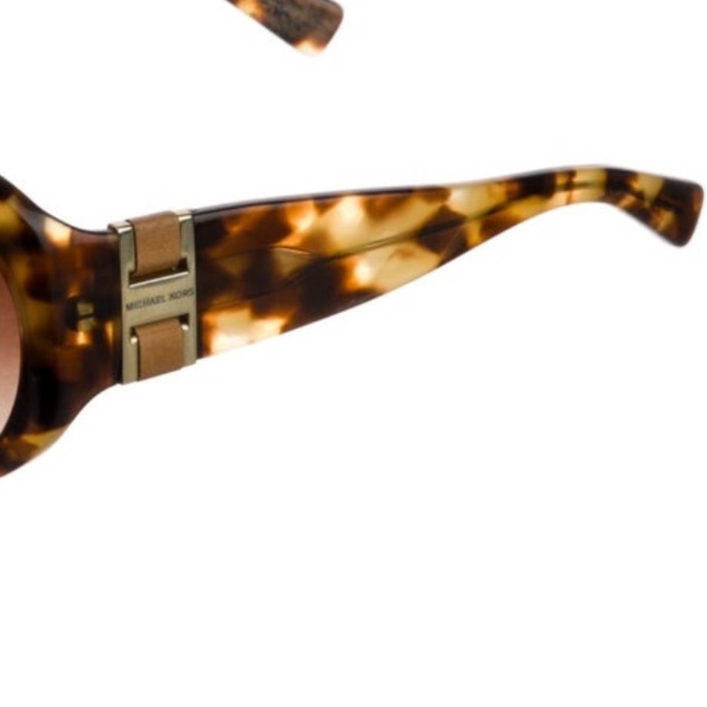 Michael Kors Brown Tortoiseshell Acetate Oversize Sunglasses - Picture 6 of 7